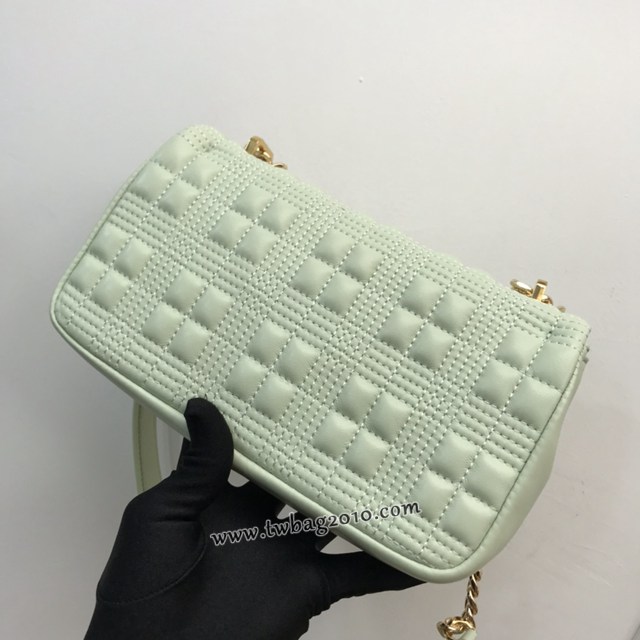 Burberry專門店新款羊皮小號TB蘿拉包 巴寶莉絎縫品牌格紋鏈條單肩挎背女包 yxb1531